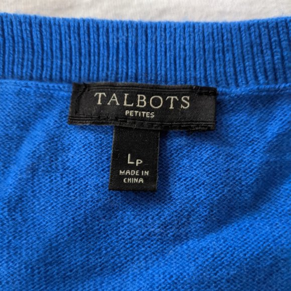 Talbots Penguin Sweater Blue Gray Crew Neck - Picture 7 of 9